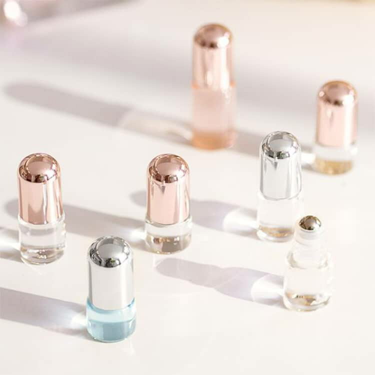 中身が見える ロールオン 3個セット 1ml 小分け 5ml アトマイザー 詰め替えボトル ...