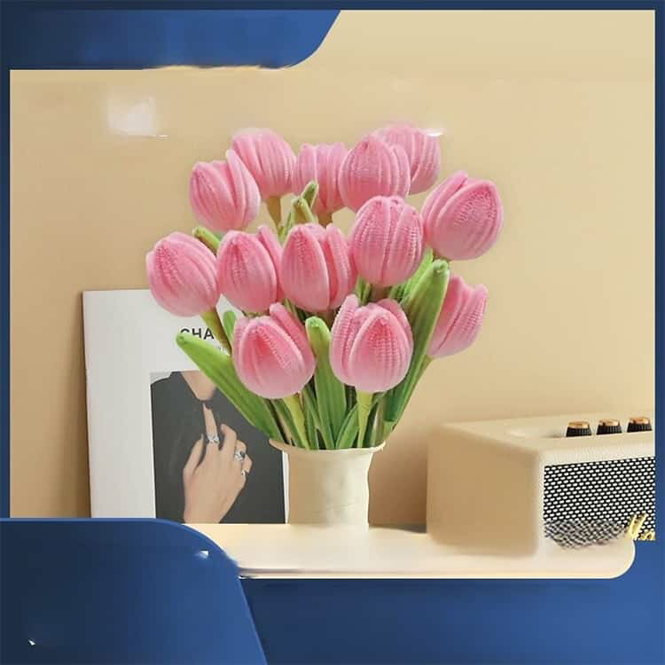 薔薇 セット 手作りキット モールフラワー 手芸モール バラ 手芸モール カラーモール ひまわり チューリップ ローズ 花束 工作 蓮の花 ユリ 材料 カーネーション モールアート 造花 百合 曲げ可能 学校 手芸 DIY プレゼント 2