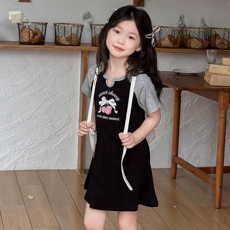 半袖 女の子 中学生 ファッション 夏 薄手 涼しい 子供服 ジュニア 春 膝丈 キッズ...
