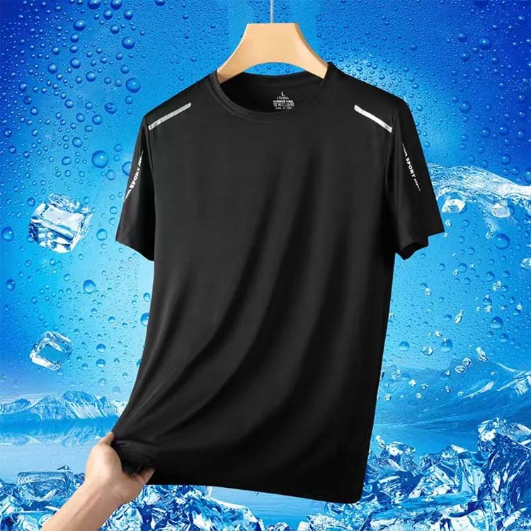 2枚セット！tシャツ 白 グレー メンズ 接触冷感 大人 白 トレニンーグ 涼しい 吸汗速乾 半袖tシャツ アイスシルク ひんやり おしゃれ 黒 カジュアル 無地 スポーツ さらさら ランニングウェア ゆったり 大きいサイズ クルーネック 20代 30代 40代 夏