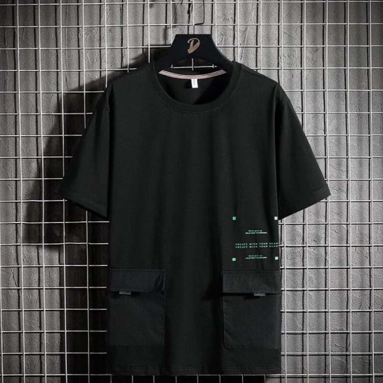 Tシャツ メンズ トップス カットソー 半袖 紳士 夏 男性 涼しいシャツ ストレッチ ゆったり ポケット付き トップス シニア 無地 速乾 レイヤード 重ね着 伸縮性 通気性 クルーネック 吸汗 ストリート カジュアル 送料無料 chittoshop-10001969 ちっとしょっぷ サンプル画像3