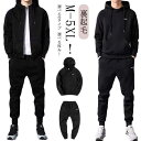 パーカー ジャージ セットアップ メンズ スウェットパンツ スウェット 裏起毛 秋冬 暖かい ジップアップ 長袖 パーカー フード付き 上下セット 2点セット ...