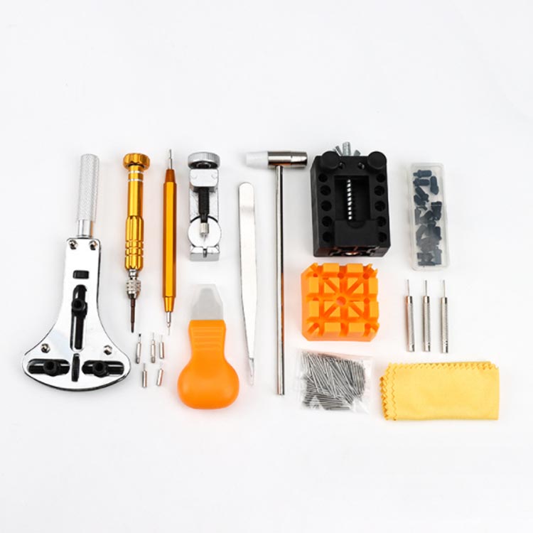 裏蓋オープナー バネ外し 時計工具 バンドサイズ調整 修理工具セット バネ外し 裏蓋開け コマ外し 時計修理ツール メンテナンス専用工具 ベルト交換 腕時計 108本バネ棒 149点セット 工具セット 自分でできるフルセット 修理 バンド こじ開け ベルト 修理