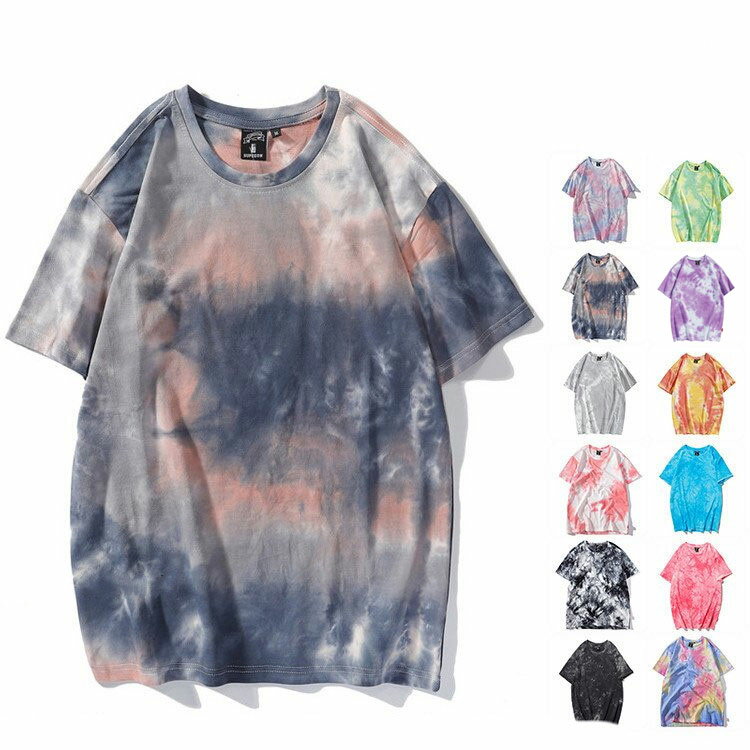 樂天商城 - タイダイTシャツ tシャツ Tシャツ Tシャツ メンズ 夏服 ティーシャツ 半袖