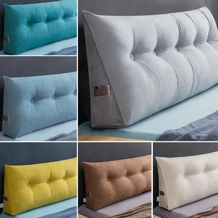 クッション 150×50×20cm 背もたれ 寝ながら マタニティー腰 三角 ベッド ソファー まくら 低反発 三角クッション 三角枕 クッション ベッド用 テレビ枕 ロング ふわふわ ベッドクッション かわいい ベットの上 背もたれクッション