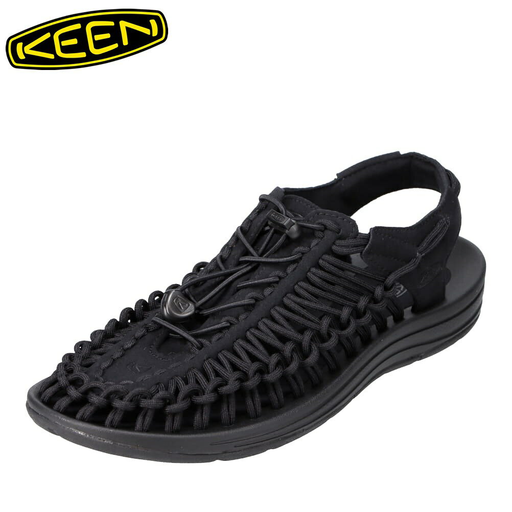 キーン KEEN UNEEK ユニーク サンダル メンズ 1014097 スリッポン フェス キャンプ アウトドア レジャー ビーチ プール ブラック 大きいサイズ おしゃれ
