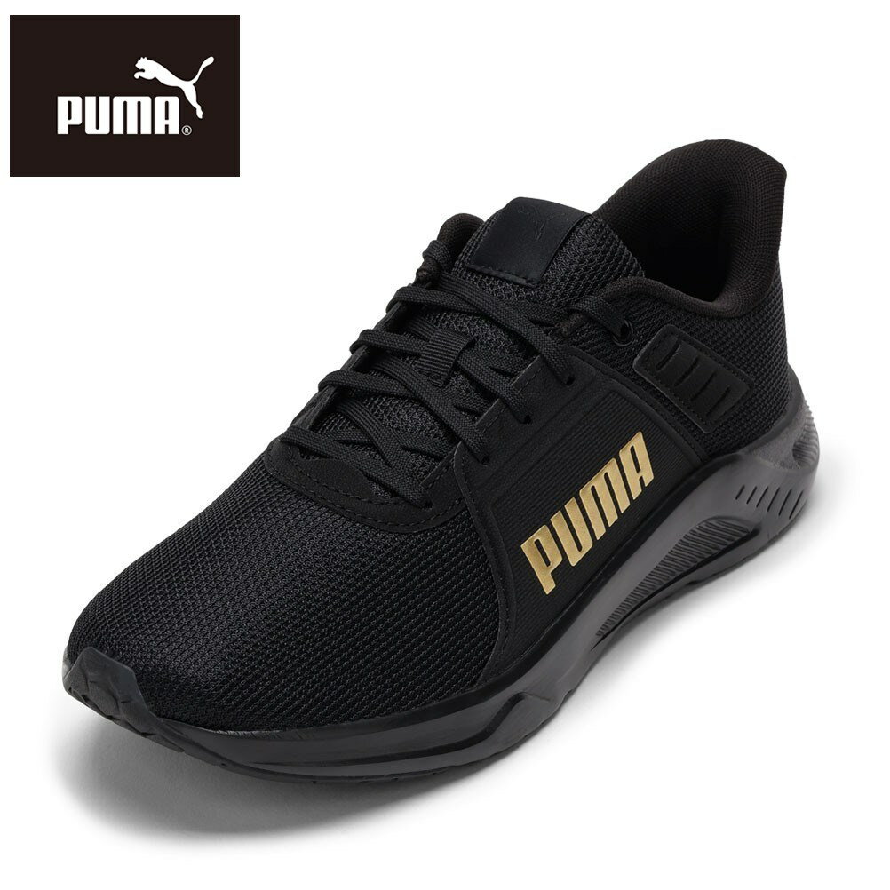 プーマ PUMA 311456.01M メンズ靴 靴 シューズ スニーカー ローカットスニーカー FTR Connect ロゴ スポーツシューズ 人気 ブランド ブラック×ゴールド