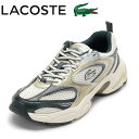 ラコステ LACOSTE 48SFA0066 レディース靴 靴 シューズ スニーカー ローカットスニーカー ランニングシューズ ELITE ACTIVE 224 3 切替 メタリック レースアップ ロゴ 人気 ブランド ホワイト