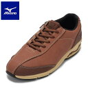 ミズノ MIZUNO B1GR240055 メンズ靴 靴 シューズ ローカットスニーカー ウォーキングシューズ MIZUNO NS WALK 6 シンプル ファスナー 着脱簡単 人気 ブランド ブラウン