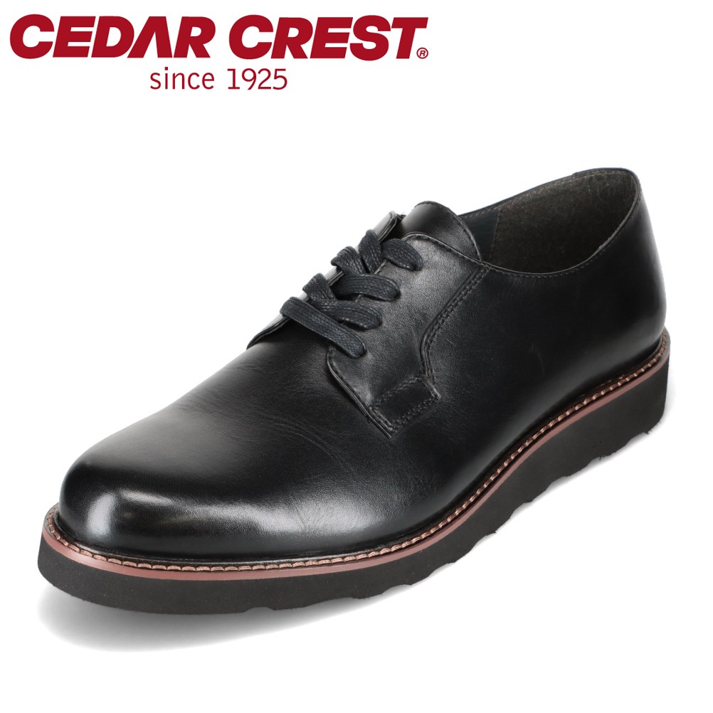 セダークレスト CEDAR CREST CC-1555 メンズ靴 靴 シューズ 2E相当 ビジネス シューズ カジュアル 革靴 消臭 通勤 オフィス シンプル ブラック