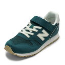 ニューバランス newbalance YV373MG2M キッズ靴 靴 シューズ スニーカー 通園 通学 運動靴 体育 ランニングシューズ YV373MG2 クッション性 耐久性 子ども 男の子 ローカットスニーカー スエード メッシュ ゴム グリーン