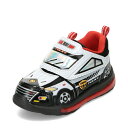 トミカ TOMICA TO10693K キッズ靴 子供靴 靴 シューズ 2E相当 スニーカー 運動靴 通園 通学 光る ピカピカ フラッシュ 働く 車 パトカー ローカットスニーカー 男の子 かっこいい ホワイト
