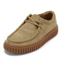 クラークス Clarks 26173471 メンズ靴 靴 シューズ 3E相当 カジュアル シューズ モカシン 厚底 軽量 Torhill Lo トーヒルロー スエード クッション性 耐久性 クラシック トレンド 人気 ブランド サンドベージュ