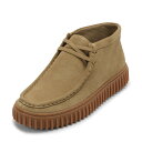 クラークス Clarks 26173663 メンズ靴 靴 シューズ 3E相当 カジュアル シューズ モカシン 厚底 軽量 Torhill Hi トーヒルハイ スエード クッション性 耐久性 クラシック トレンド 人気 ブランド サンドベージュ