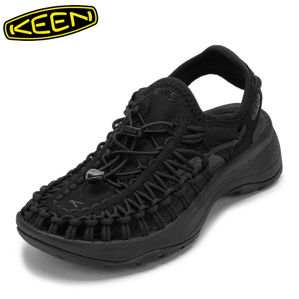 キーン KEEN 1027292 レディース靴 靴 シューズ 3E スニーカー サンダル アウトドア シューズ コード 編み込み クッション性 ユニーク アストリア UNEEK ASTORIA ローカットスニーカー 人気 ブランド ブラック