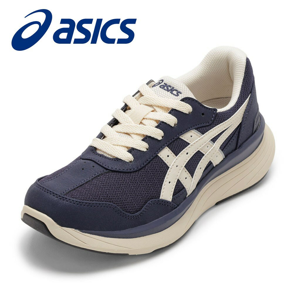アシックス asics 1242A019.400 レディース靴 靴 シューズ 3E スニーカー ウォーキングシューズ　ローカットスニーカー クッション性 メッシュ KNEESUP W019 幅広 3E ゆったり フィット ニット 反射材 リフレクター ネイビー