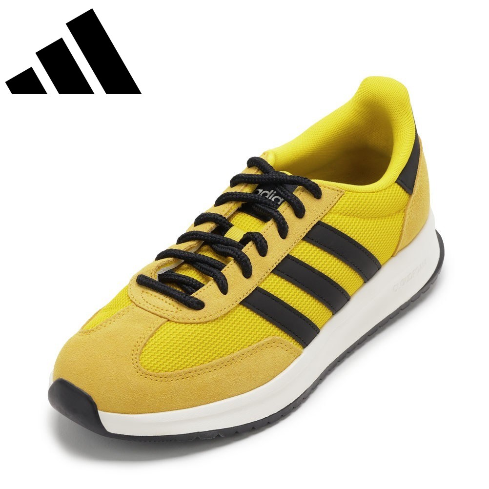 アディダス adidas JR8628 メンズ靴 靴 シューズ 2E スニーカー 軽量 RUN 70s 2.0 M クラシック ローカットスニーカー 人気 ブランド イエロー×ブラック