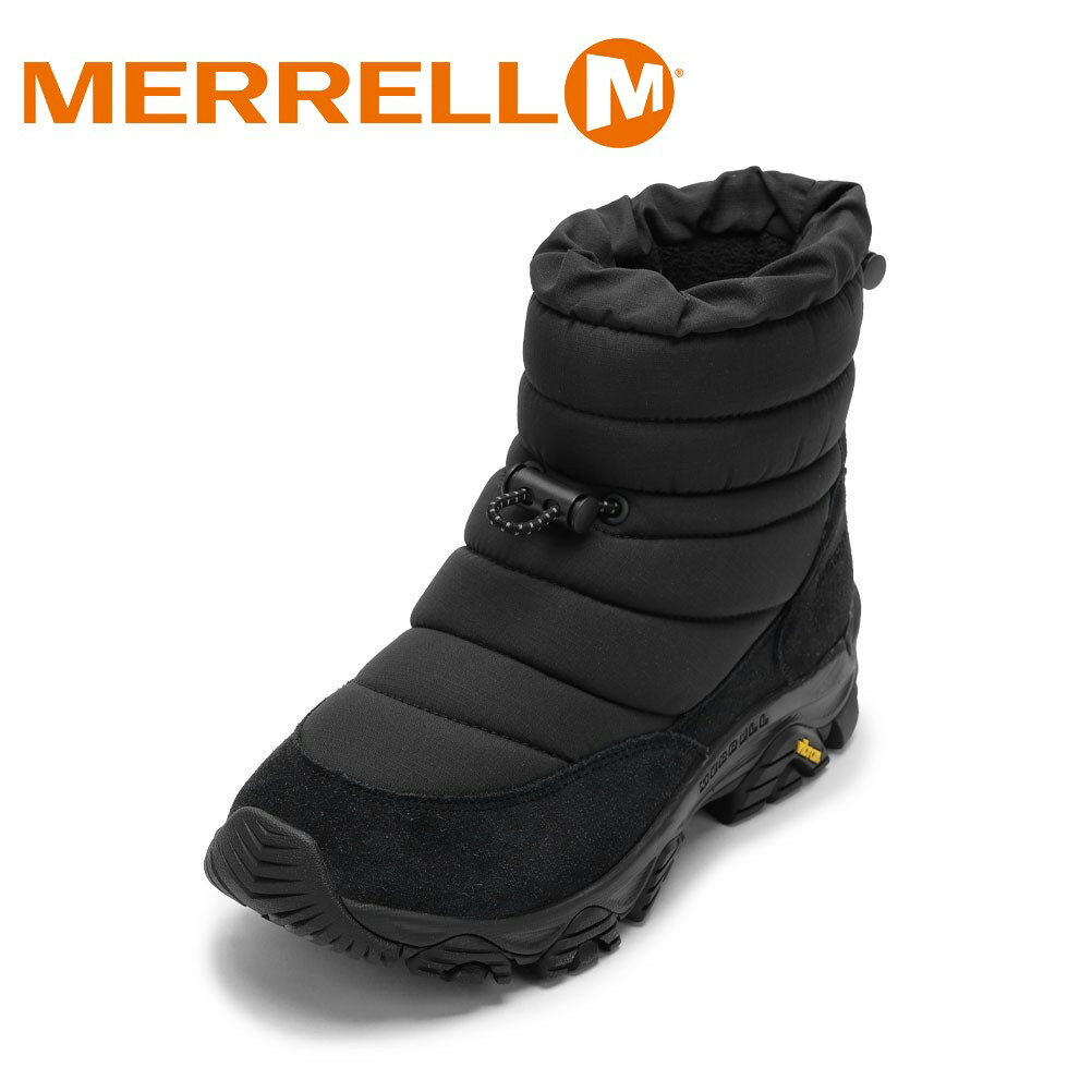 メレル MERRELL J5006763W レディース靴 靴 シューズ 2E ダウンブーツ 防寒 防水 COLDPACK 3 ZERO THERMO TALL WATERPROOF コールドパック 3 ゼロ サーモ トール ウォータープルーフ 保温 透湿 撥水 軽量 ショートブーツ ブラック