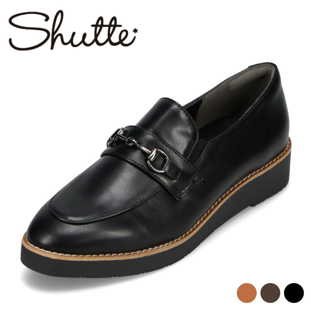 シュッテ Shutte ST-171 レディース靴 靴 シューズ 3E相当 コインローファー 厚底 ローヒール カジュアルシューズ スリッポン おしゃれ