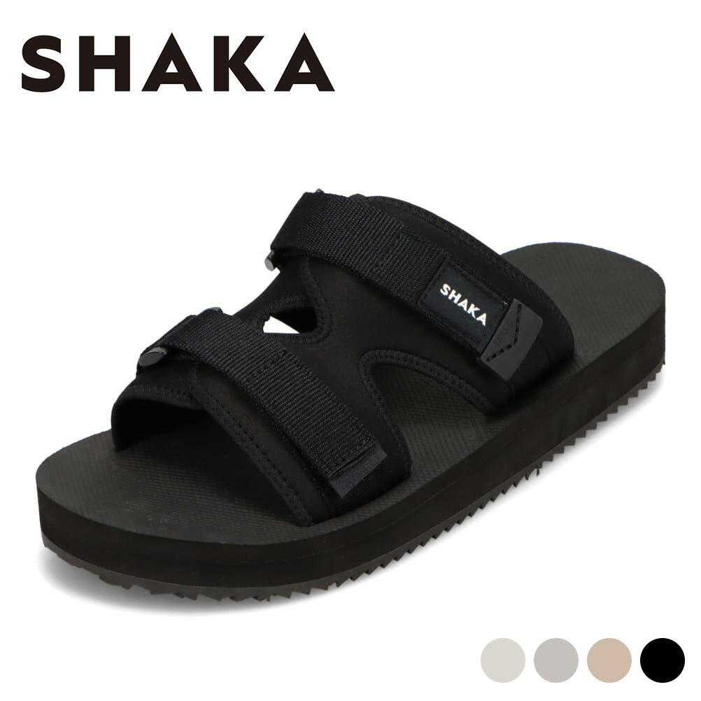 シャカ SHAKA SK-285 レディース靴 靴 シューズ 2E相当 サンダル スポーツ スポサン スリッパ つっかけ CHILL OUT GE チルアウト 面テープ 着脱簡単 トレンド シンプル ブラック