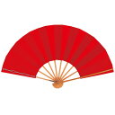 扇子 踊り用 舞扇子 無地 赤色 舞踊用 日本舞踊 よさこい贈答