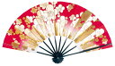 扇子 踊り用 舞扇子 飾り扇子 京扇子 9寸金梅ちらし(赤ぼかし) 舞踊用 プレゼント お土産 贈答 京都土産 おうち時間 母の日