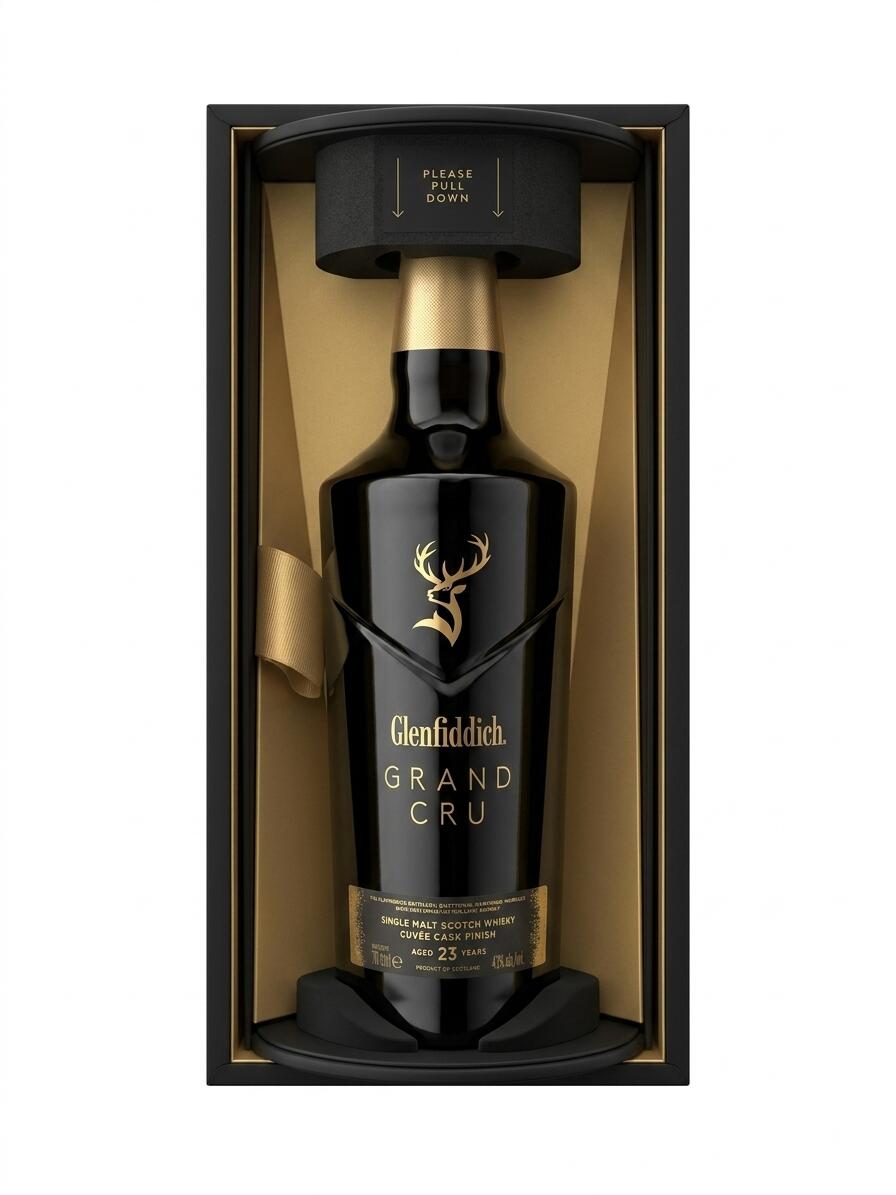 グレンフィディック グランクリュ 23年 43% 700ml 化粧箱付 並行品 ウイスキー chiyomarche-10000495 ウイスキー専門店ちよマルシェ パッケージ画像