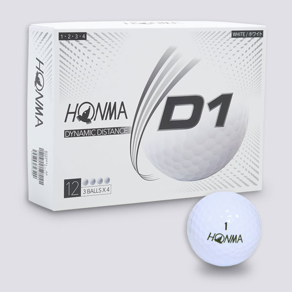 本間ゴルフホンマ D1 ゴルフボール 肌触りがいい Honma