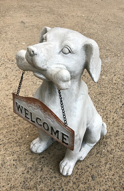 犬の置物 ガーデニング ガーデンオーナメント 置物 オブジェ インテリア かわいい 雑貨 樹脂 いぬ ドッ..