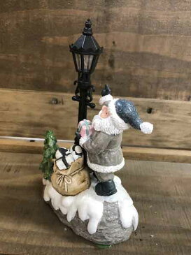 置物 オブジェ インテリア かわいい インテリア雑貨 サンタクロース 雪だるま クリスマス ディスプレイ ガーデニング ガーデンオーナメント 【 スノードリームサンタ 】