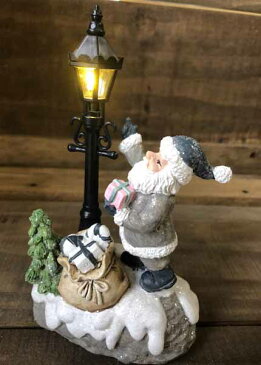 置物 オブジェ インテリア かわいい インテリア雑貨 サンタクロース 雪だるま クリスマス ディスプレイ ガーデニング ガーデンオーナメント 【 スノードリームサンタ 】