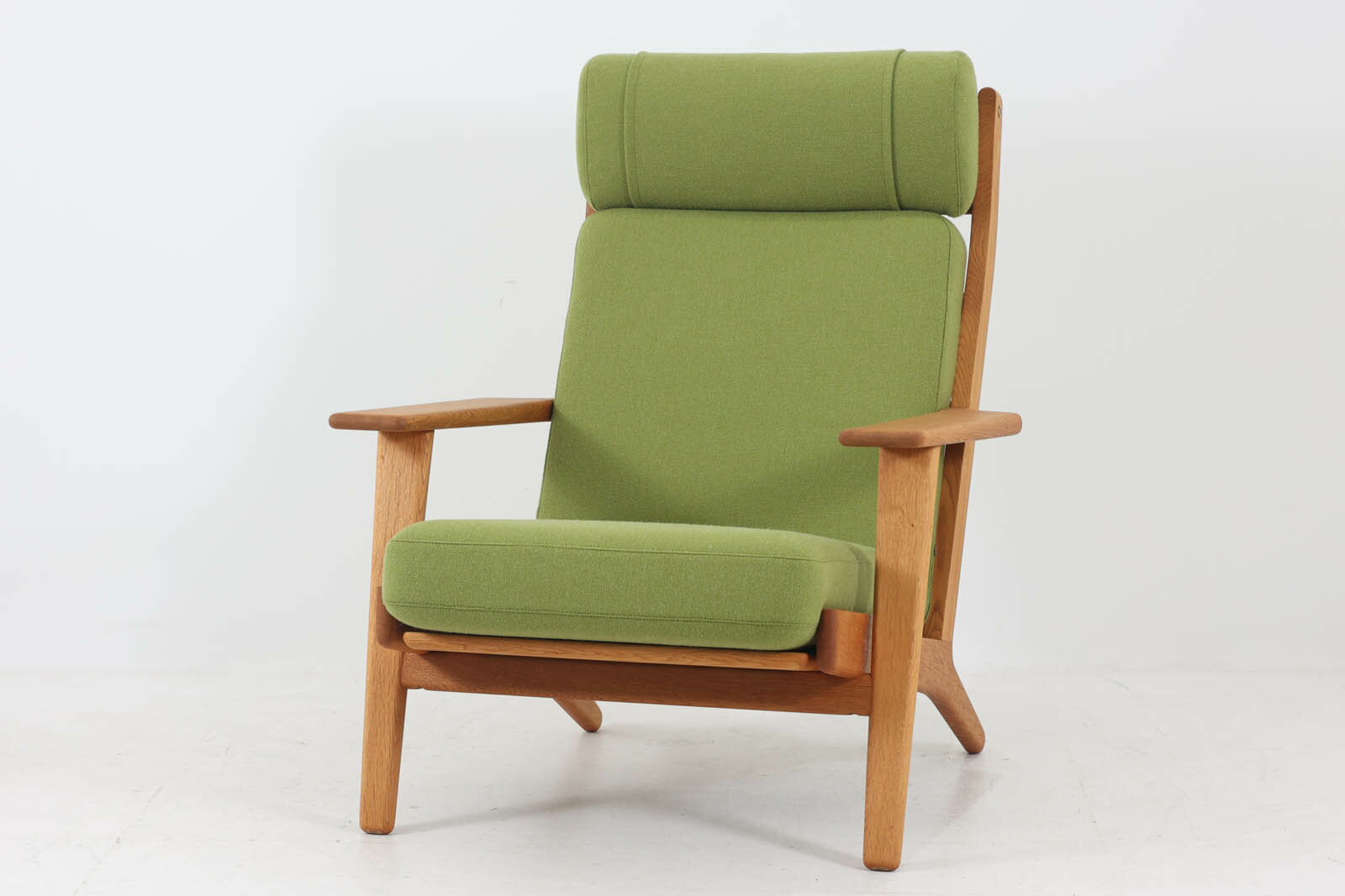 北欧家具ビンテージ　GE290A　ハイバックソファ　オーク材　Hans J.Wegner（ハンス・J・ウェグナー）　GETAMA/ゲタマ【デンマーク製 1人掛けソファ 1P ラウンジチェア アンティーク 北欧インテリア デザイナー おしゃれ リビング】