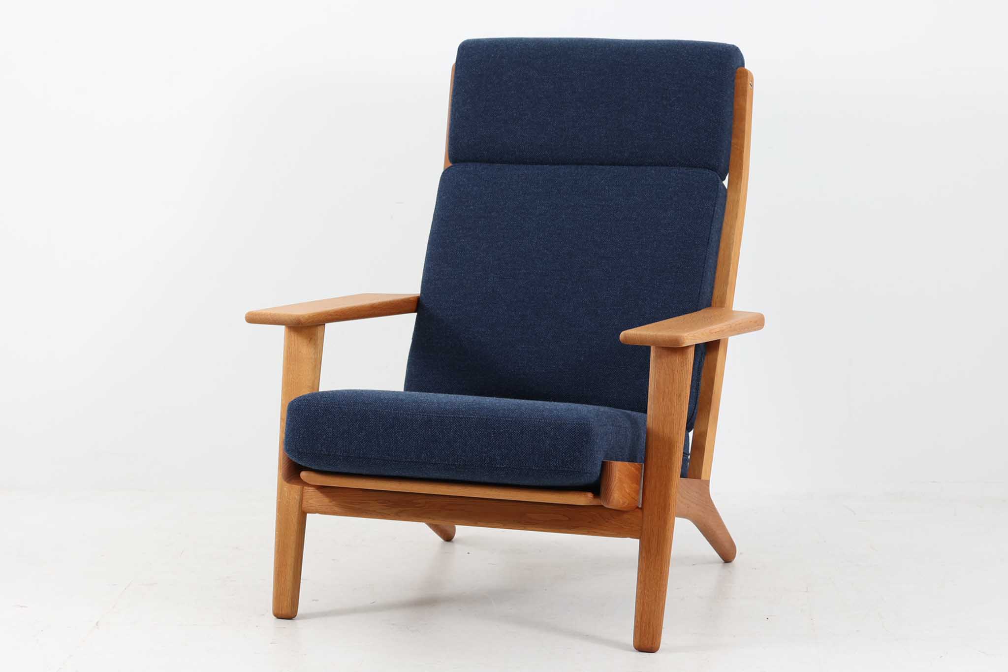 北欧家具ビンテージ　GE290A　ハイバックソファ　オーク材　Hans J.Wegner（ハンス・J・ウェグナー）　GETAMA/ゲタマ【デンマーク製 1人掛けソファ 1P ラウンジチェア アンティーク 北欧インテリア デザイナー おしゃれ リビング】