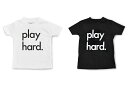 楽天CHLOROS　（クロロス）【在庫限り】【再入荷なし】 Nor-Folk　イギリス製　子供服/キッズ　コットンTシャツ　Play Hard　ギフトやお祝いにも【モノトーン おしゃれ 親子 お揃い プレゼント 子供服 男の子 女の子 Tシャツ 半袖 ベビー服 コットン】