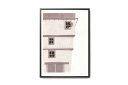 【在庫限り】【再入荷なし】 ana froisアナ フロイス ポスター/アートプリント MEDIEVAL HOUSE A4【イラスト インテリア 北欧雑貨 おし...