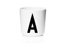 【在庫限り】【再入荷なし】 DESIGN LETTERSデザインレターズ Arne Jacobsen アルネ ヤコブセン メラミン製 パーソナルカップ（A～M）【北欧雑貨 デンマーク インテリア アルネヤコブセン おしゃれ 食器 グラス マグカップ キッズ】