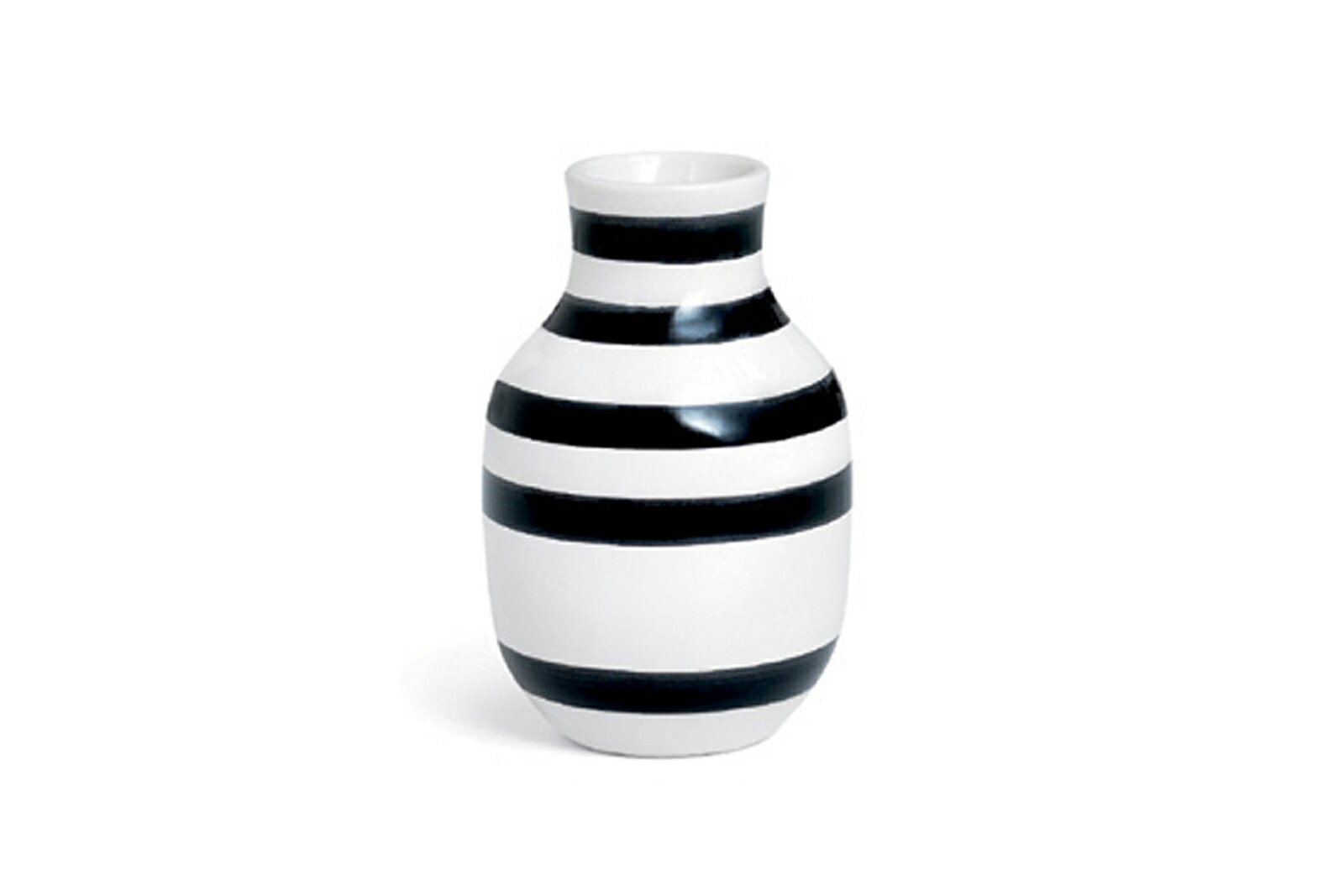 KAHLERケーラー　OMAGGIOオマジオ　フラワーベース　Sサイズ　ブラック【北欧雑貨 OMAGGIO 花瓶 デンマーク 陶器 モ…