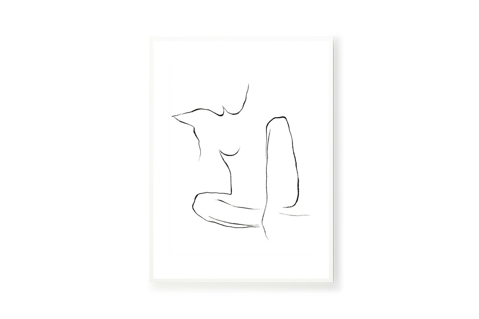 【在庫限り】【再入荷なし】 THE POSTER CLUB × Anastasia Benko　ポスター/アートプリント　30×40cm　Lana【イラスト インテリア 北欧雑貨 おしゃれ 壁掛け 絵画 パネル モダン モノクロ モノトーン デンマーク コペンハーゲン】