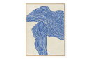 The Poster Club アートポスター 50×70cm The Line ? Navy ポスタークラブ 北欧雑貨 デンマーク製 アートプリント 送料無料...