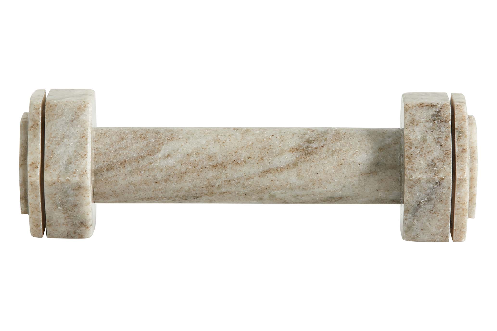 NORDAL 大理石のダンベルモチーフオブジェ HVAR ブラウン 置き物 アートピース アクセサリー アートピース デンマークブランド 北欧インテリア 雑貨 ノルダル ノーダル 海外インテリア インダストリアル 個性的 ハイセンス 異素材ミックス