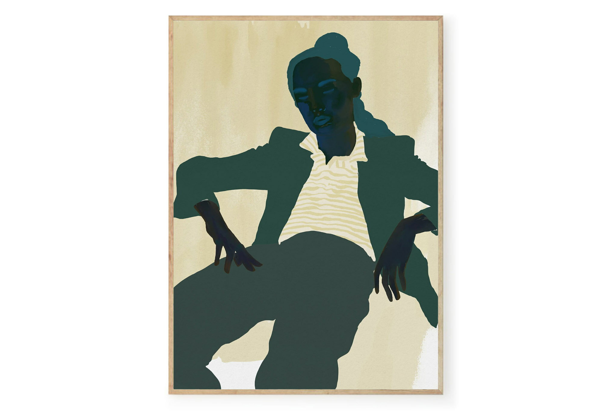 乐天商城 - 【在庫限り】【再入荷なし】Poster & Frame アートポスター 50×70cm Afternoon 北欧 インテリア おしゃれ 人気 アートプリント 高品質 サイズ 送料無料 壁掛け 玄関 寝室 リビング 海外 デンマーク モダン 絵画 木 抽象