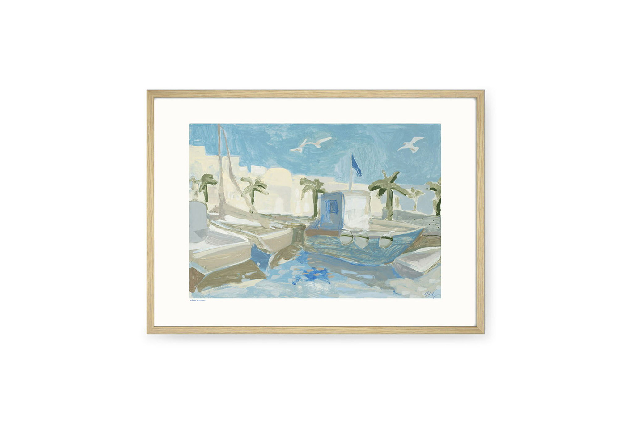 HOTEL MAGIQUE　ポスター/アートプリント　A3　Morning Walk by Blakely Made【アート イラスト インテリア 北欧雑貨 ウォールアート 額縁 壁紙 おしゃれ 壁掛け 絵画 パネル モダン モノクロ モノトーン】