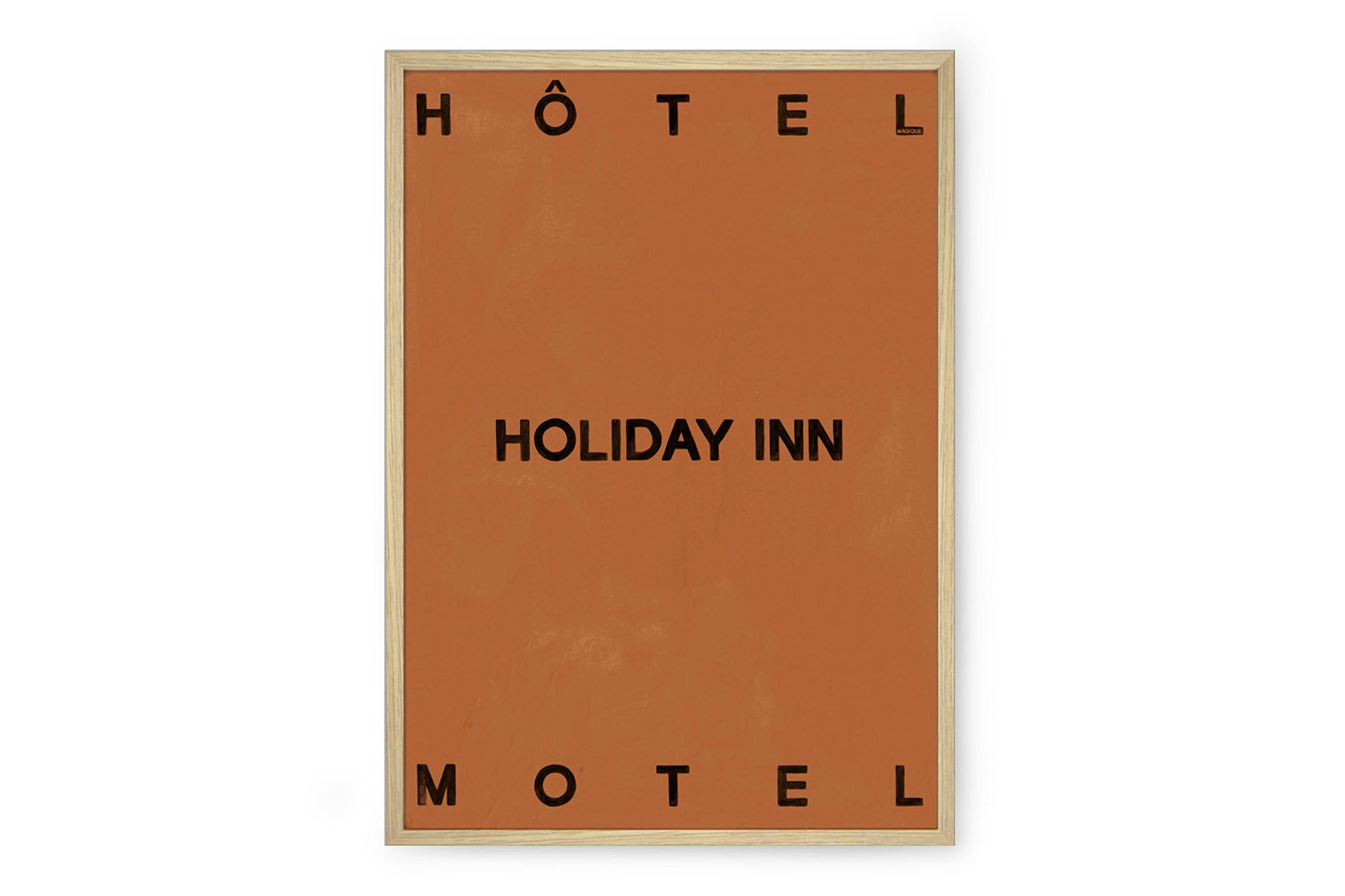 樂天商城 - HOTEL MAGIQUE　ポスター/アートプリント　A2　Holiday Inn - Orange【アート イラスト インテリア 北欧雑貨 ウォールアート 額縁 壁紙 おしゃれ 壁掛け 絵画 パネル モダン モノクロ モノトーン】