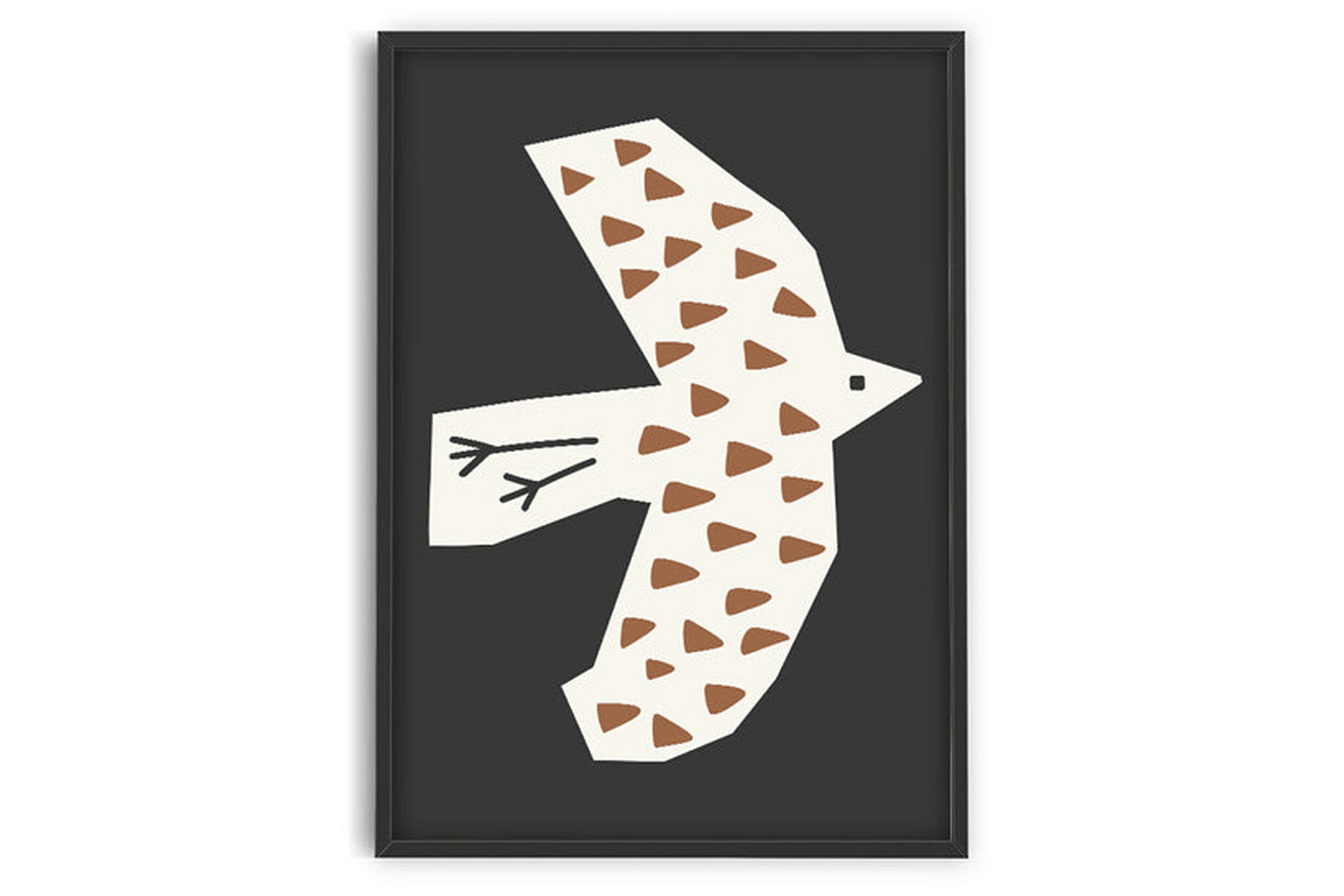 【在庫限り】【再入荷なし】PSTR studio　ポスター/アートプリント　50×70cm　Bird II　【アート イラスト ポスター インテリア 北欧雑貨 ウォールアート 額縁 壁紙 おしゃれ 壁掛け 絵画 パネル モダン モノクロ モノトーン ザ