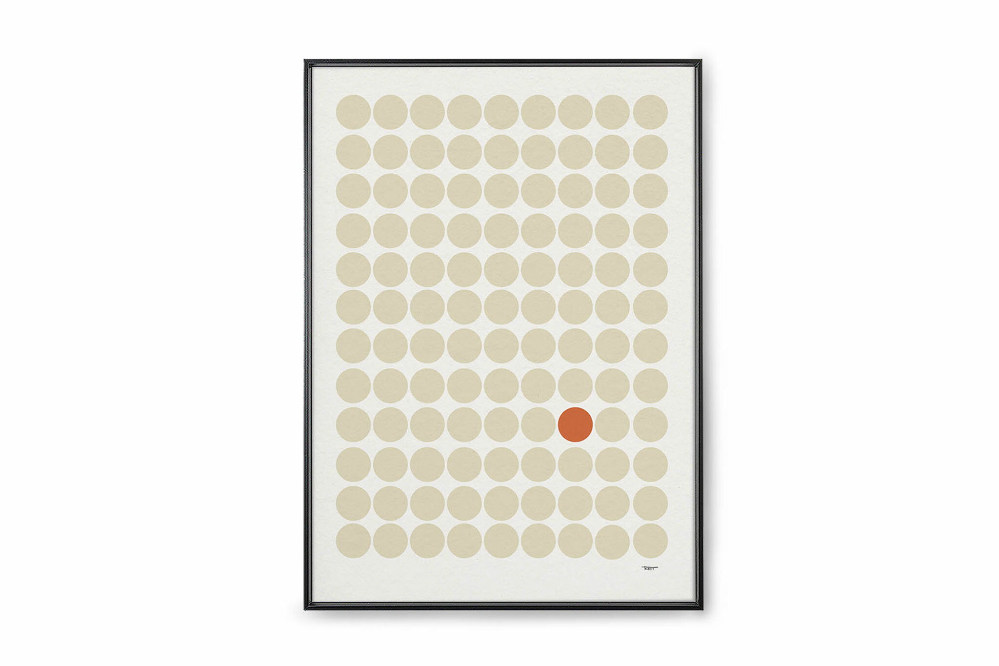 Rakuten - Tom Pigeon　ポスター/アートプリント　A3　Dieter Beige　【アート イラスト ポスター インテリア 北欧雑貨 ウォールアート 額縁 壁紙 おしゃれ 壁掛け 絵画 パネル モダン モノクロ モノトーン】