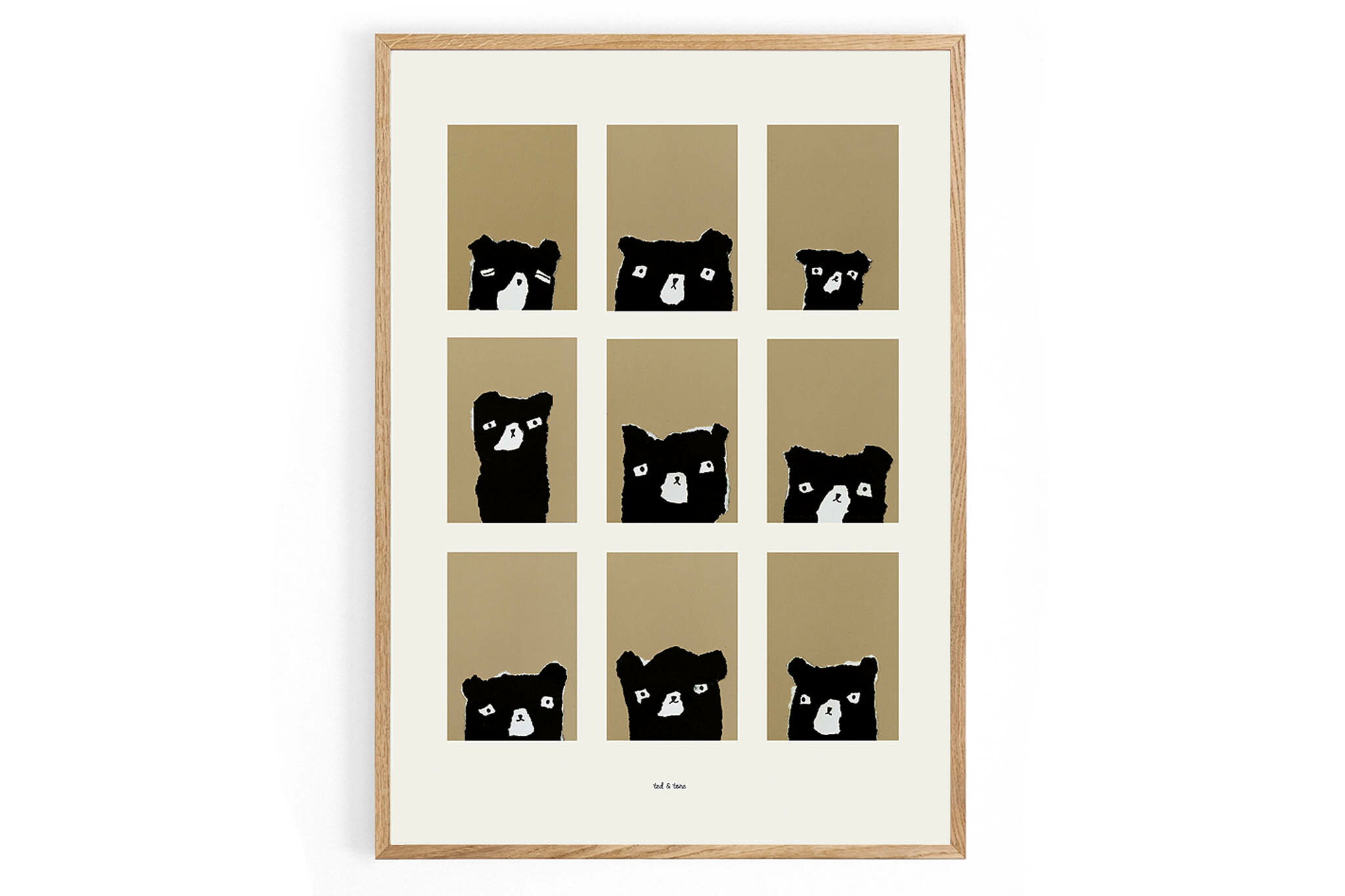 Ted & Tone　ポスター/アートプリント　50×70cm　Moods　【アート イラスト キッズ 子供 ポスター イン..