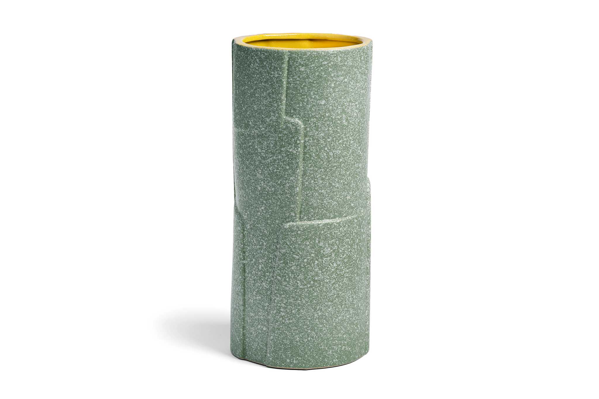 Vases - 【在庫限り】【再入荷なし】&Klevering アンドクレベリン フラワーベース FLAKE グリーン 高さ27cm セラミック製 陶器 花瓶 一輪挿し 花器 北欧雑貨 オランダ ヨーロッパ雑貨 インテリア モダン デザイン雑貨 アムステルダム デザイナ