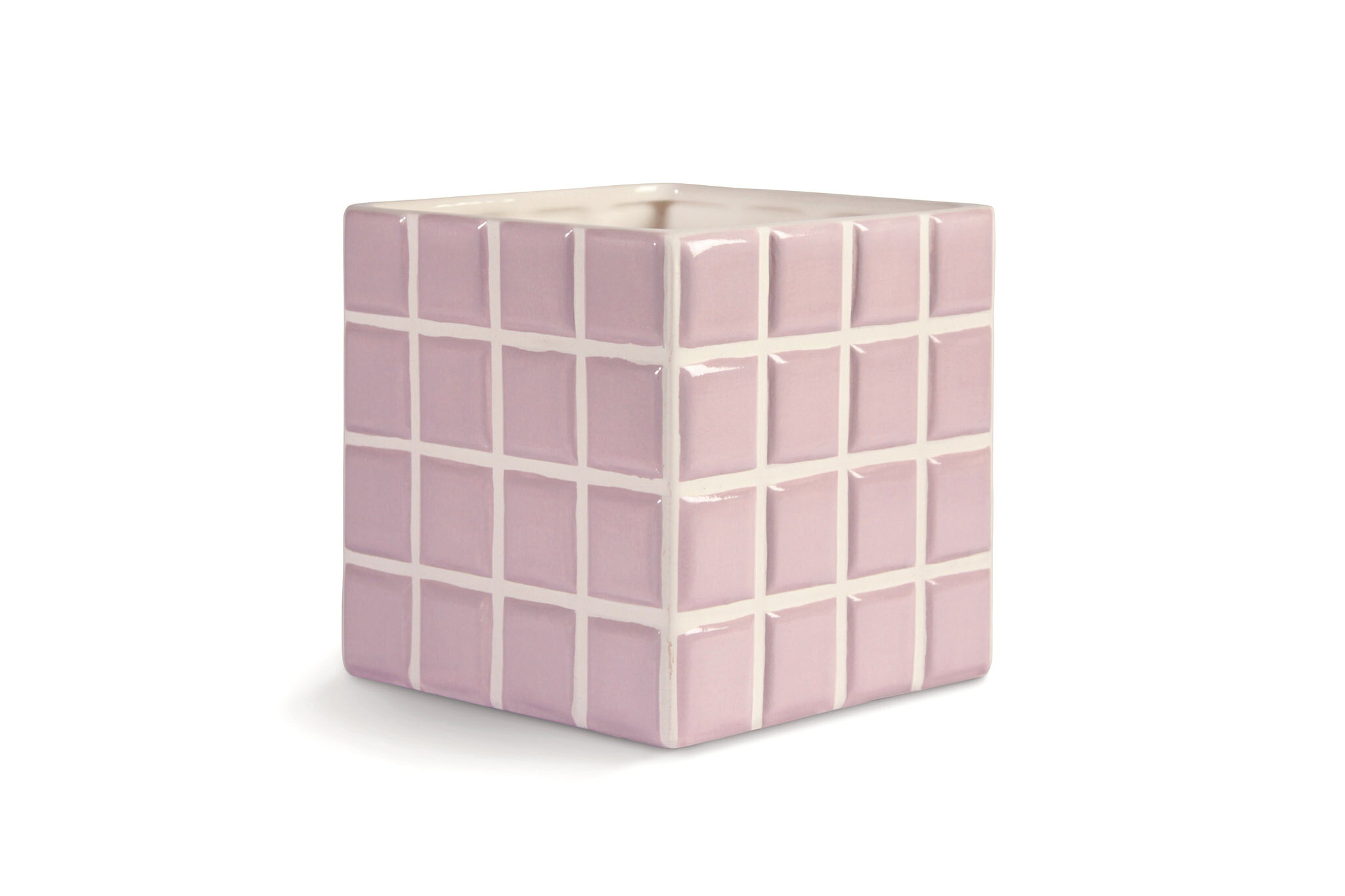 樂天商城 - &Klevering アンドクレベリン フラワーポット TILE ライラック 高さ14cm ドロマイト製 陶器 植木鉢 プランター ガーデニング 鉢カバー 北欧雑貨 オランダ ヨーロッパ雑貨 インテリア モダン デザイン雑貨 アムステルダム