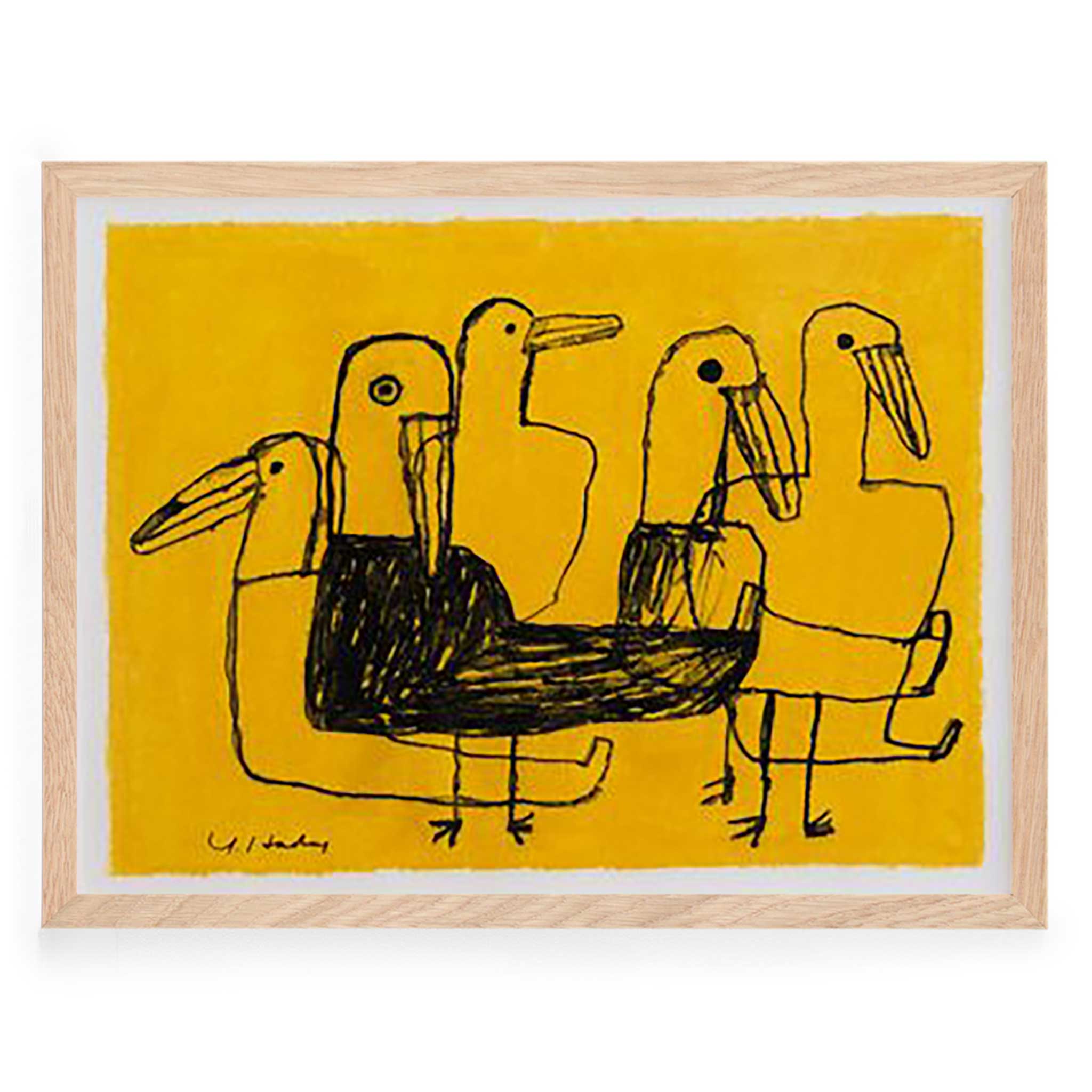 Fine Little Day ファインリトルデイ アートポスター 30×40cm BIRDS イラスト 抽象アート 壁掛け 壁紙 額縁 玄関 寝室 リビング 海外 絵画 北欧インテリア 北欧雑貨 リビング雑貨 北欧デザイン ナチュラルインテリアのサムネイル