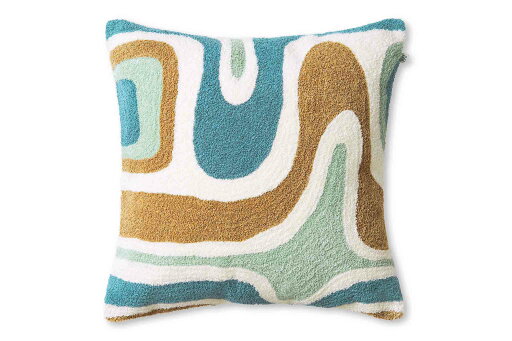Chhatwal & Jonsson チャットワル&ヨンソン クッションカバー GODAVARI Heaven Blue 50×50cm リネン×コットンブークレ 【北欧 雑貨 インテリア リビング クッション ソファ おしゃれ 刺繍 天然素材 麻 綿 リネン コットン ナチュラル 正方形 45×45cm デザイン ブラ Chhatwal & Jonsson チャットワル&ヨンソン クッションカバー GODAVARI Heaven Blue 50×50cm リネン×コットンブークレ 【北欧 雑貨 インテリア リビング クッション ソファ おしゃれ 刺繍 天然素材 麻 綿 リネン コットン ナチュラル 正方形 45×45cm デザイン ブラ
